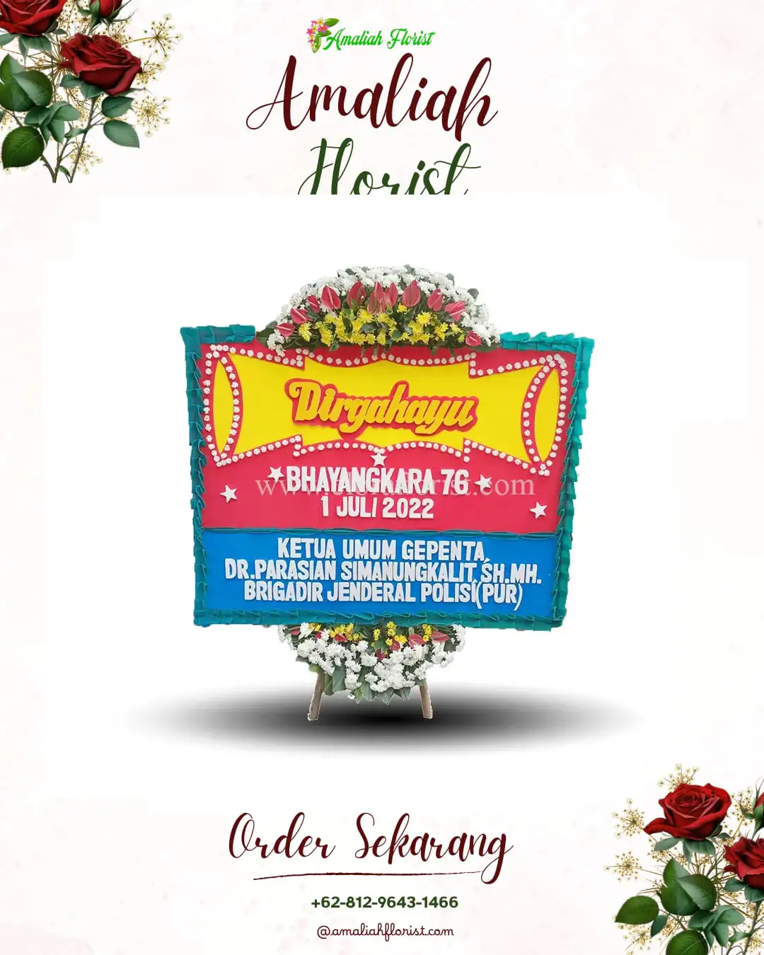 Papan Bunga HUT Ulang Tahun Bukik Barisan
